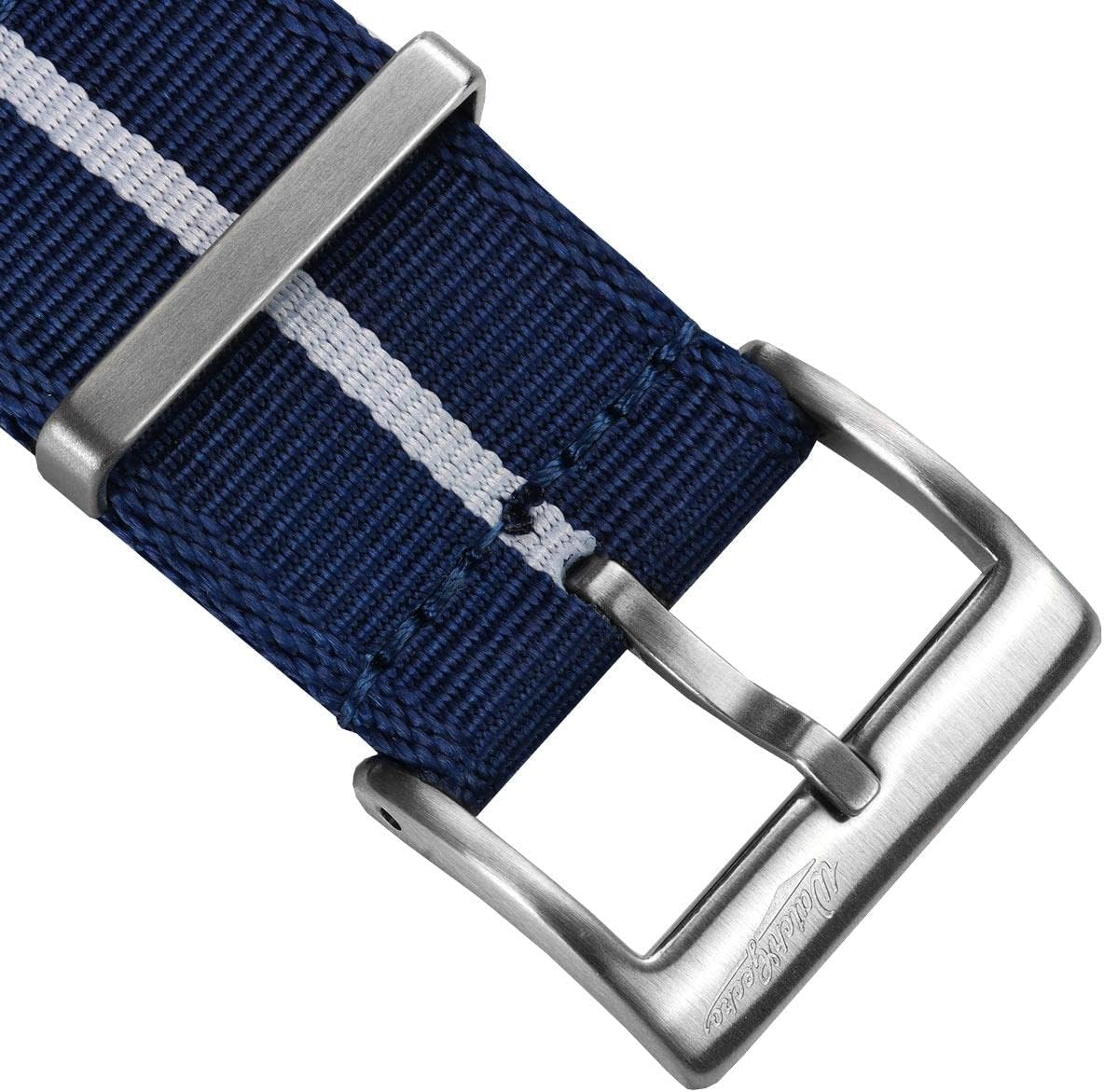 WATCHGECKO Swiss Quality Signature Military Nylon Watch Strap. Nylon Mens Replacement Watch Strap. Rugged, Quick-Drying and Secure Wristwatch Strap for Outdoor Activities - 18mm, 19mm, 20mm, 21mm, 22mm