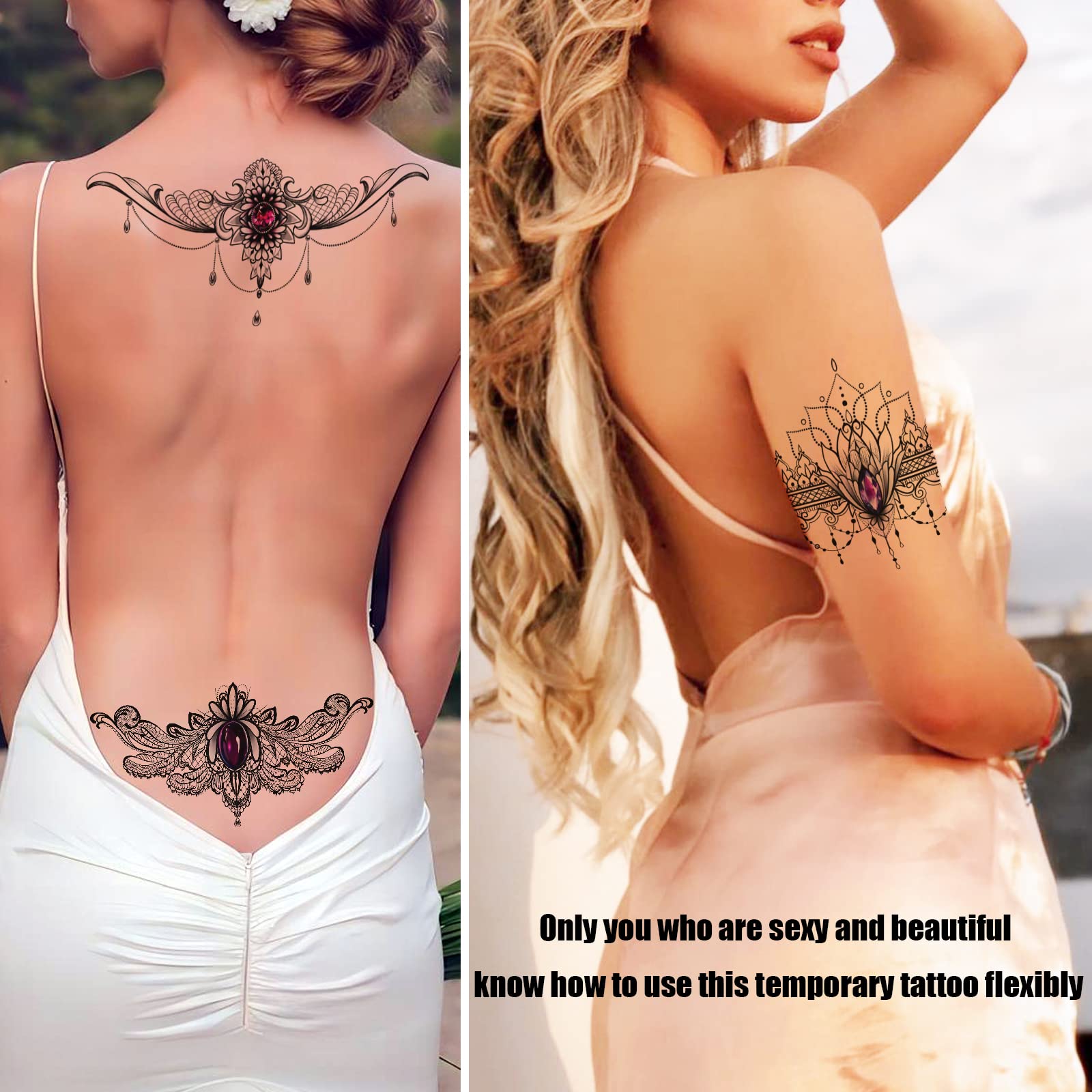 Freaky Beautiful Tattoos ROARHOWL Sexy Temporary Tattoos For
