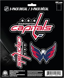 FANMATS NHL - Washington Capitals 3 Piece Decal Set, Red