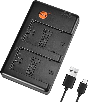 شاحن بطارية DSTE NP-FZ100، شاحن USB مزدوج متوافق مع كاميرات Sony A6600 وA6700 وZV-E1 وFX3 وFX30 وA1 وA9 II وA9R وA9S وA7R V وA7S III وA7 IV وA7C