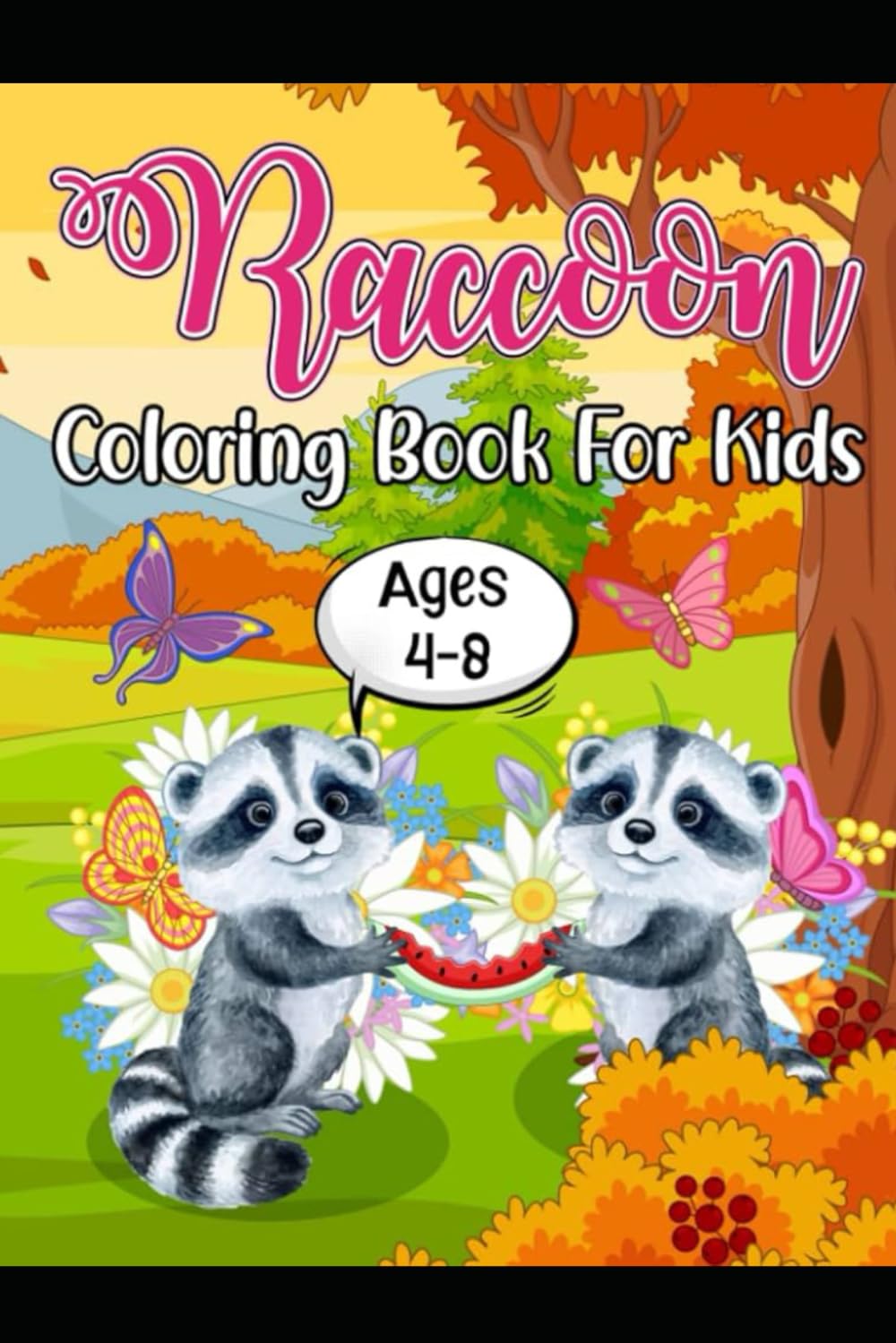 RACCOON COLOURING BOOK