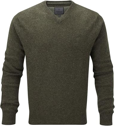 Vedoneire - Jersey de lana con cuello en V para hombre (4500 oliva), color verde  Verde verde oliva XX-Large: Amazon.es: Ropa