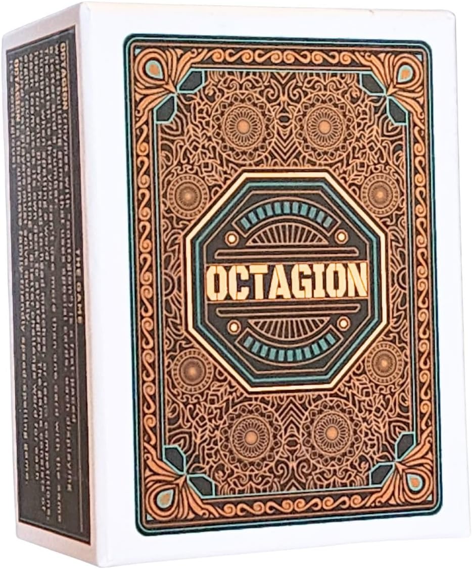 Octagion | Clever Word Card Game Based on Deduction & Pattern Recognition | Play Solo, Head-to-Head or Teams | Family-Friendly Speed-Spelling Game | Easy to Learn, Intense to Master