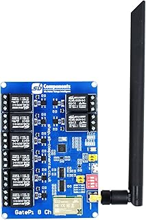 GatePi 8 Channel - LoRa Based Relay Board 8 Channel Relay with LoRa Module based on Raspberry Pi 2040 Smart Data Transmission LoRa Module, Transmission up to 5 KM (915MHz)