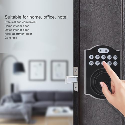 Miniatura 5 de FTVOGUE Cerradura de entrada sin llave Keypad Cerradura de puerta Contraseña Entrada para apartamento casero con auto