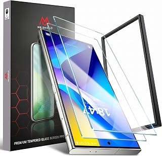 Mr.Shield [2 Pack] Easy-X Screen Protector for Samsung Galaxy S24 Ultra | 9H Hardness Tempered Glass Guard, Military Grade... Price In India