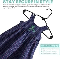 Vista 2 de Sharpty Perchas de plástico para niños, perchas para ropa de bebé, niños pequeños y niños, uso estándar diario, ideal para armario de niños y niñas