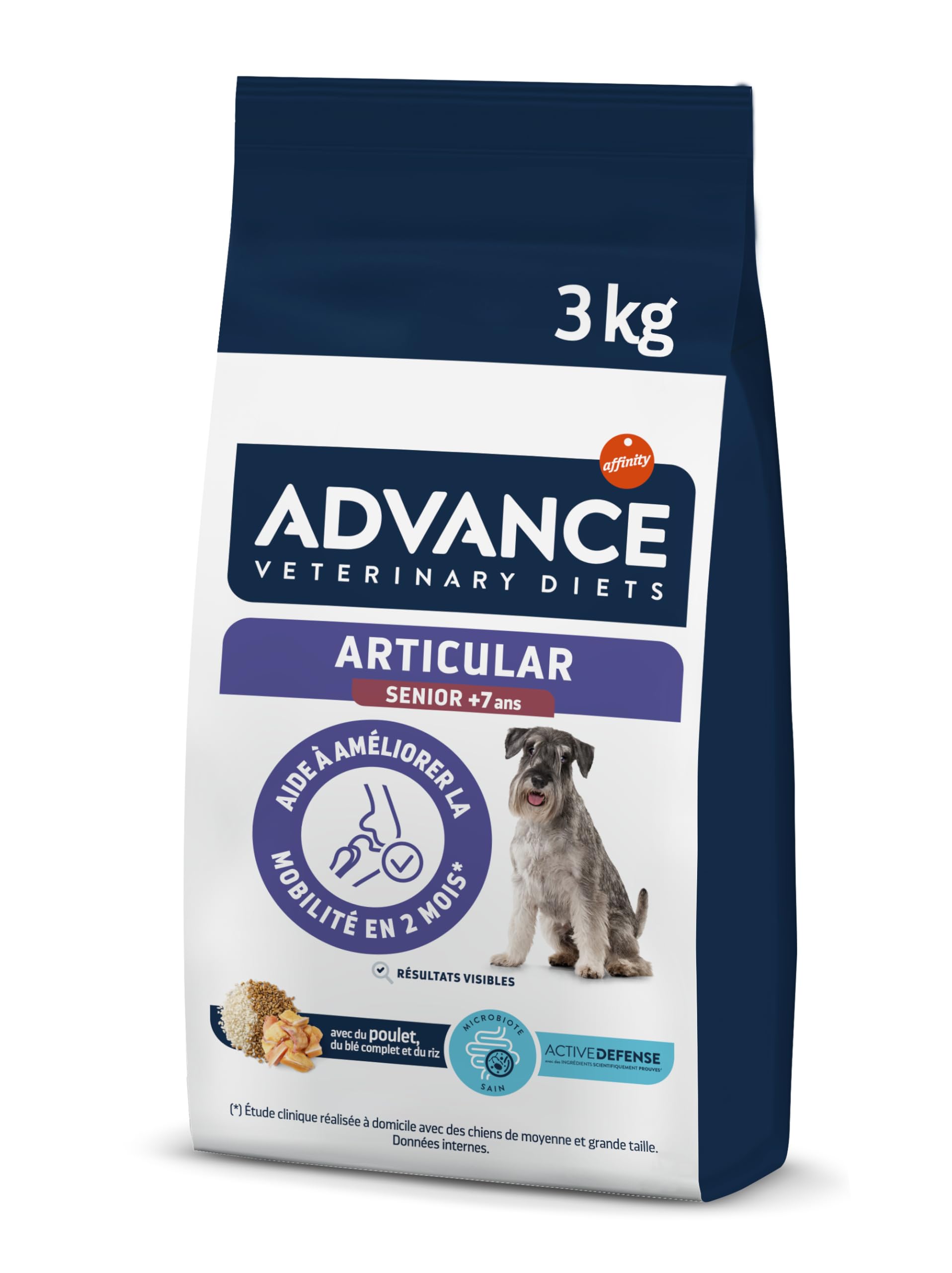 Advance Veterinary Diets Articular Care Senior - Dry Food for Senior Dogs with Joint Problems - 3 kg