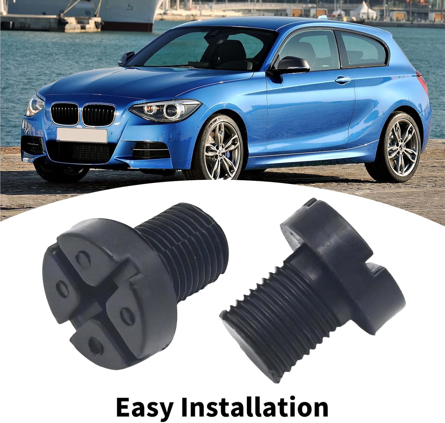 5Pcs Vent Screw Plug Coolant Expansion Tank Bleeder 17111712788 - Compatible with BMW 3 Series (E30, E36, E46, E90): Radiator Drain Screw Replacement 17110141325