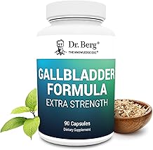Dr. Berg Gallbladder Formula Extra Strength - with Ox Bile Powder and Conjugated Bile Acid - Digestive Enzymes Proprietary Blend - Full 45-Day Supply - 90 Vegetable Capsules