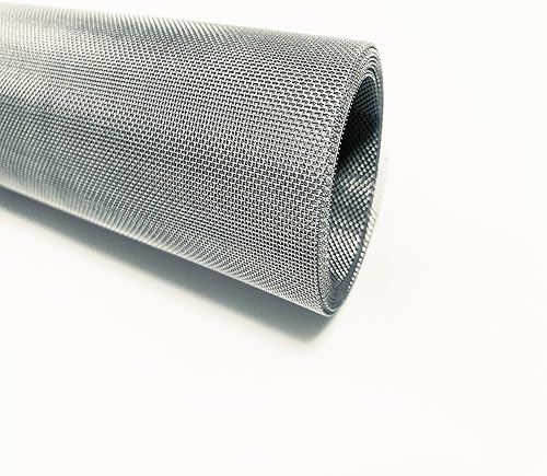 Malla de alambre de acero inoxidable 304 (plateada, 2 piezas, malla 30 de 12 x 40 pulgadas)