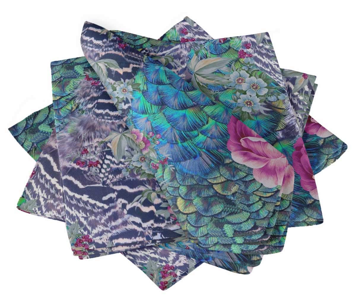 Serviette de table en lin lavable S4Sassy pour supprimer les modèles jetables papier