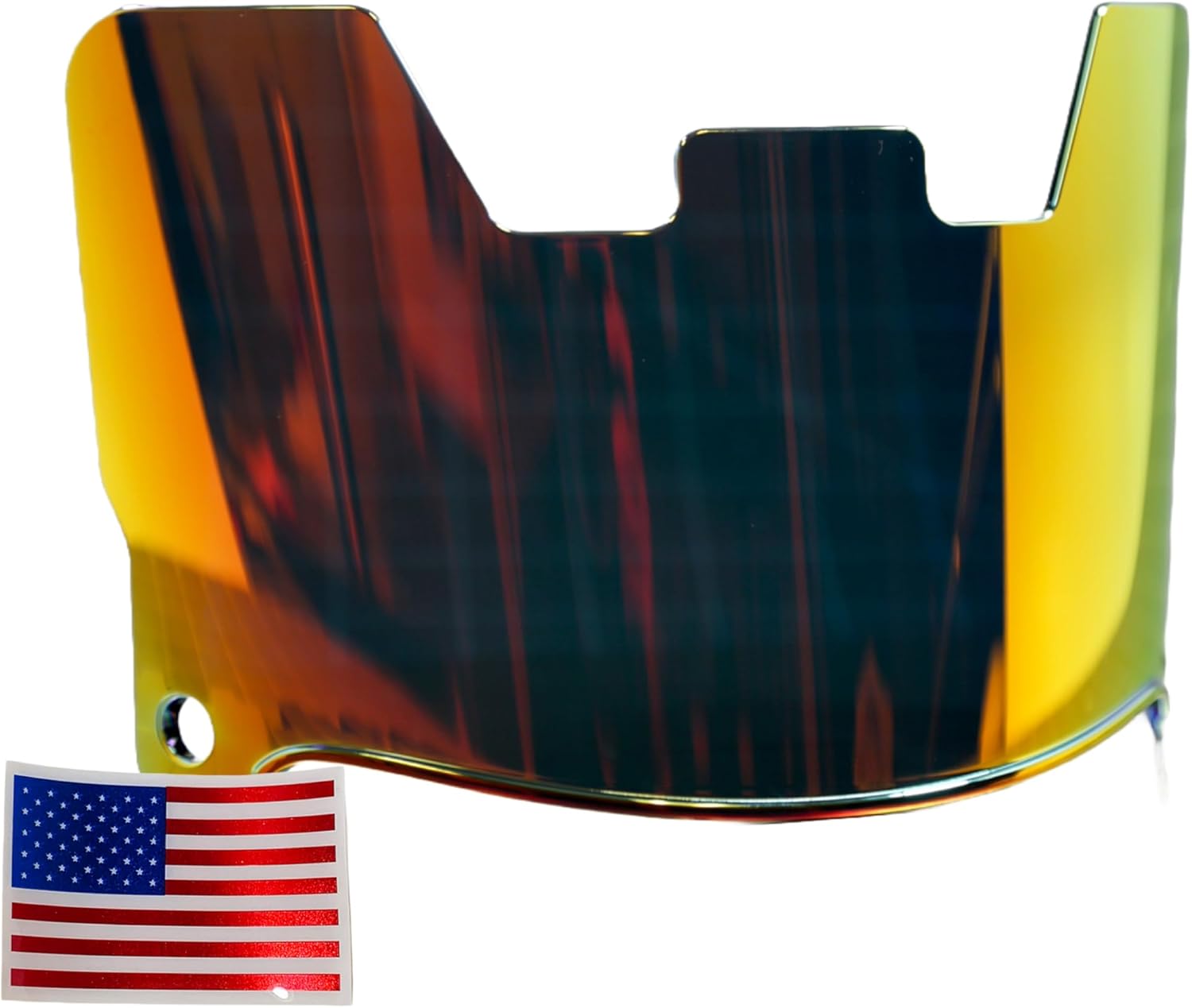 Unbranded Football Helmet Visors + US Flag Helmet Decal - Green Gridiron