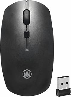ProDot Plug & Play Ergonomic Wireless Mouse I Adjustable DPI Optical Sensor 1000-1600 I 5M Key Press Life & Clickable Scro Price In India