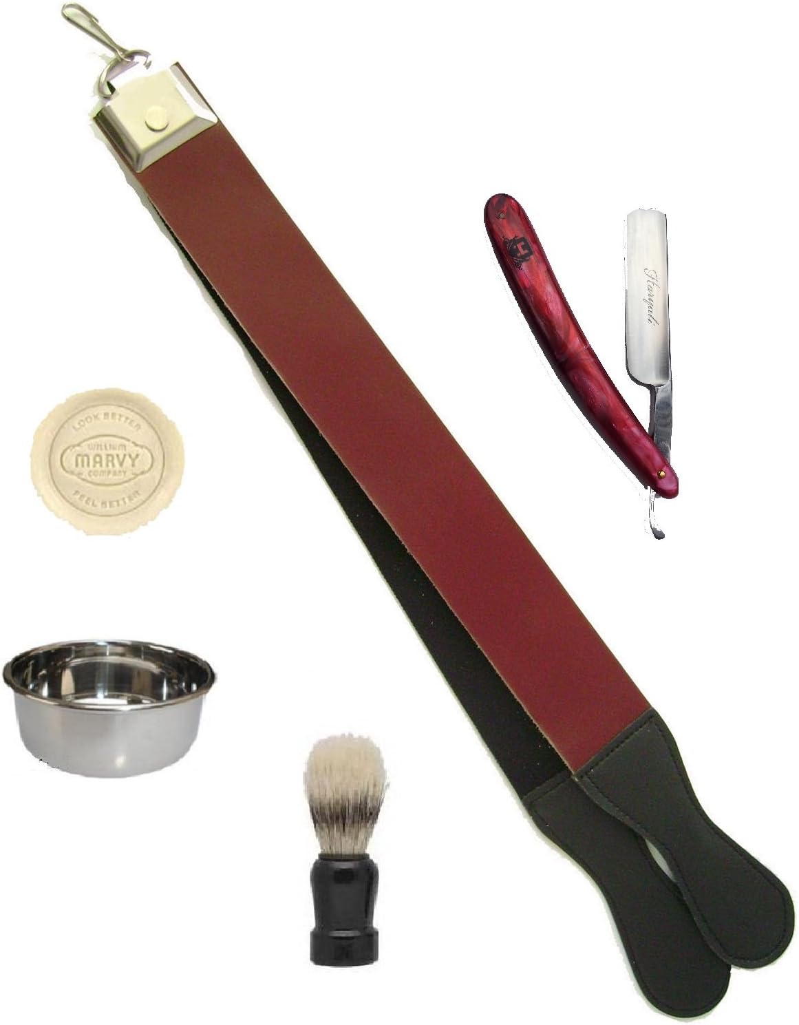 Straight Razor 5 Pcs Shaving Set