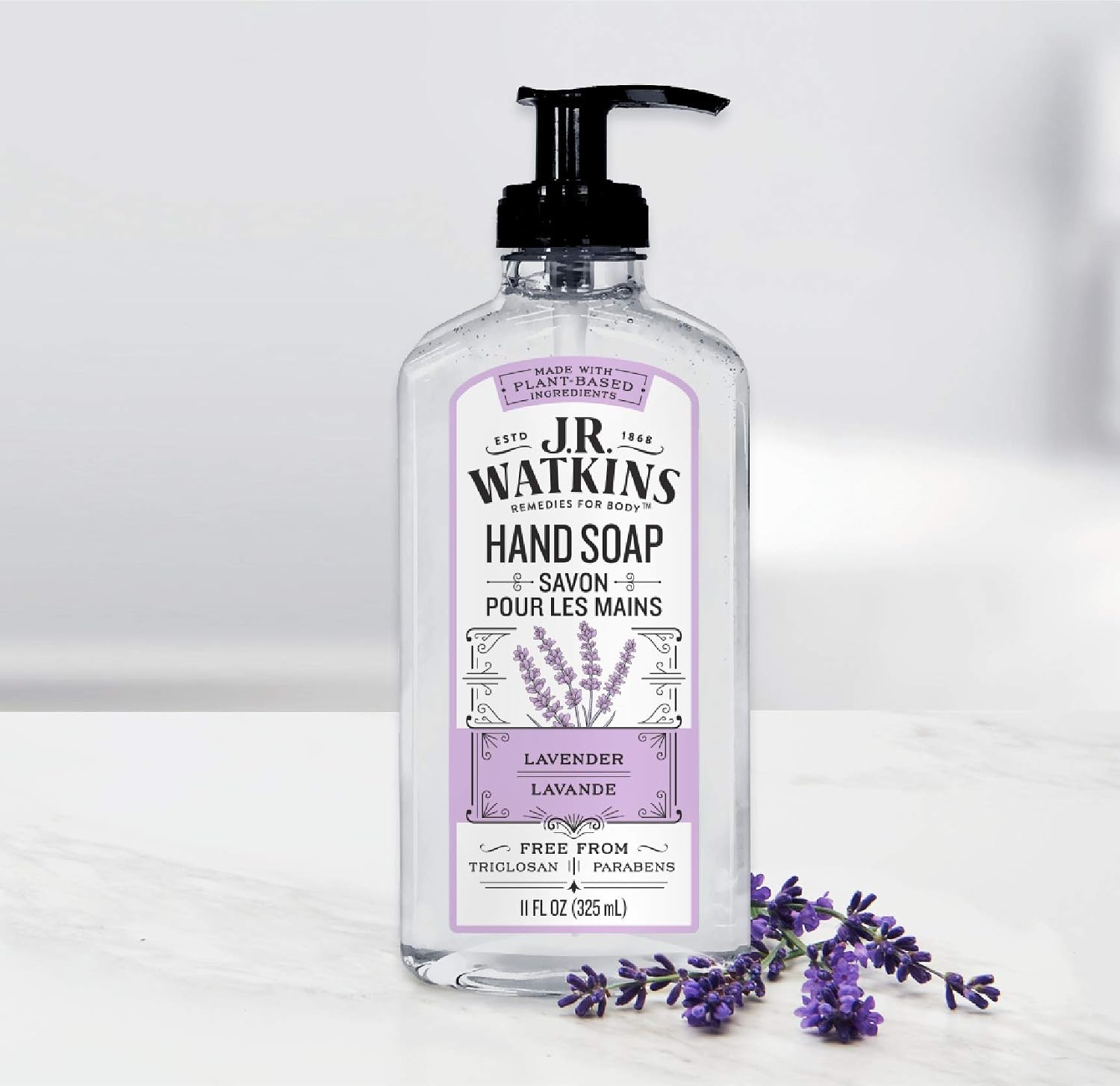 J. R. Watkins Liquid Hand Soap - Lavender - 11 Fl Oz (Pack of 2) image 2