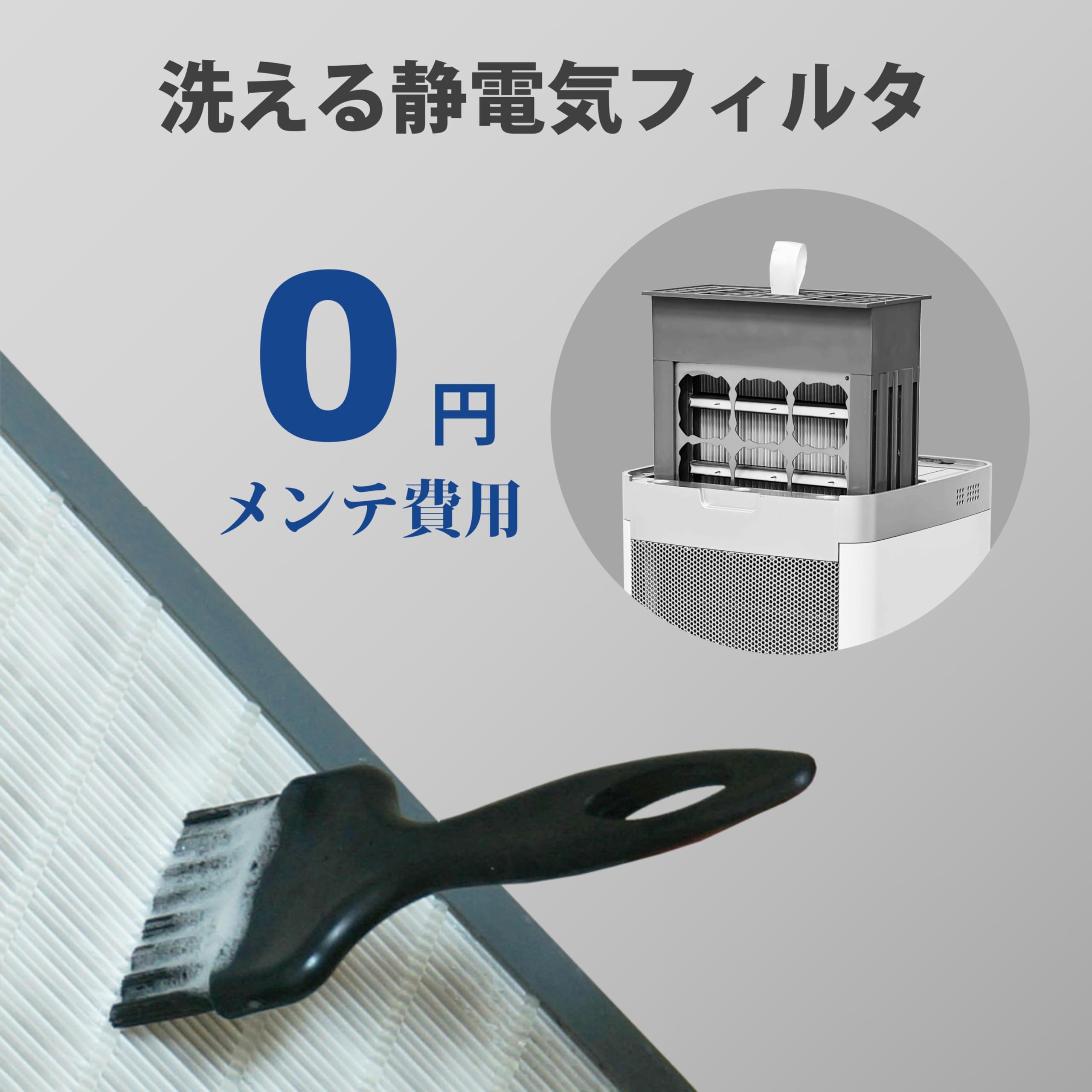 BA-300(Co2) 静電気フィルタ式空気清浄機 グリーンコアテック 静電気フィルタ式空気清浄機 Co2センサ搭載