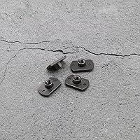 Vista 6 de Create idea Tuercas de soldadura M6 Tab Base UNC Máquina de acero al carbono Tornillo en forma de T 2 Proyección para muebles Vehículos Caster