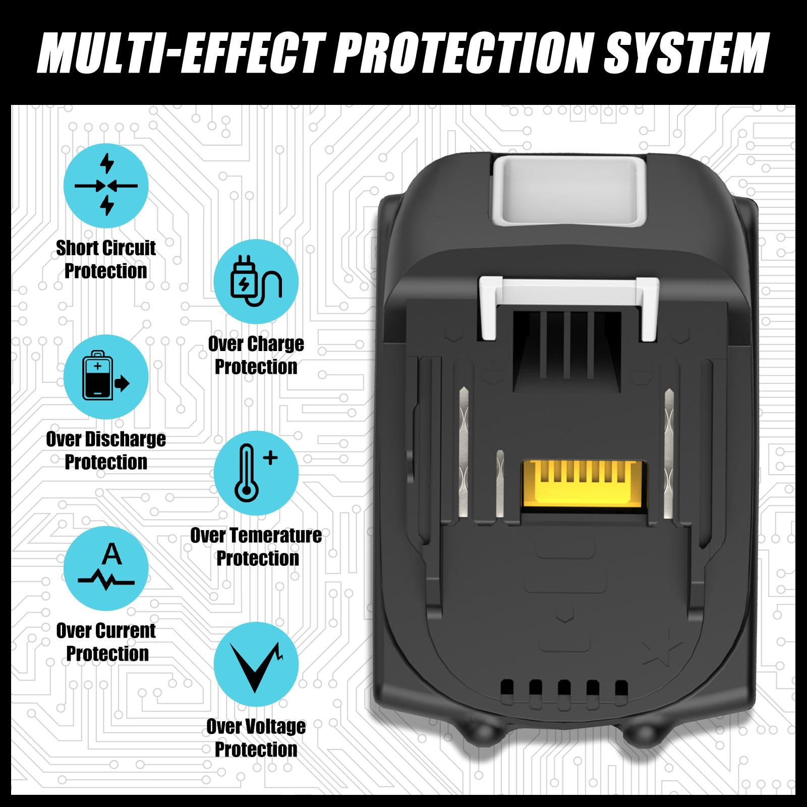 2pcs BL1860 5,5Ah batteria di ricambio per Makita batteria 18V con caricabatterie