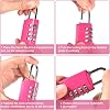 Pack of 6 Padlock Combination Lock 4 Digit Padlock with Combination Code Lock with Combination Code Made of Metal Weatherproof Combination Lock Small Padlock for Lockers Gate Fence 6 x 3 x 1.5 cm