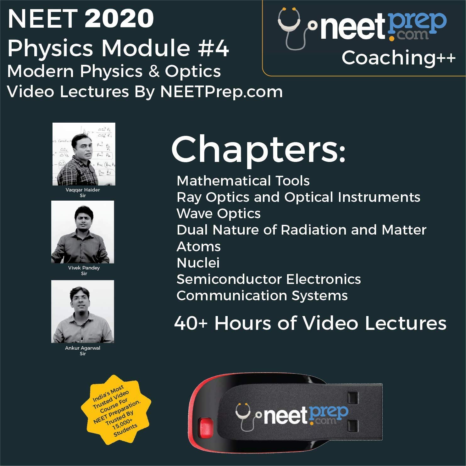 NEET 2021 Physics Course Module 4 Modern Physics & Optics All 8 Chapters Coaching Video