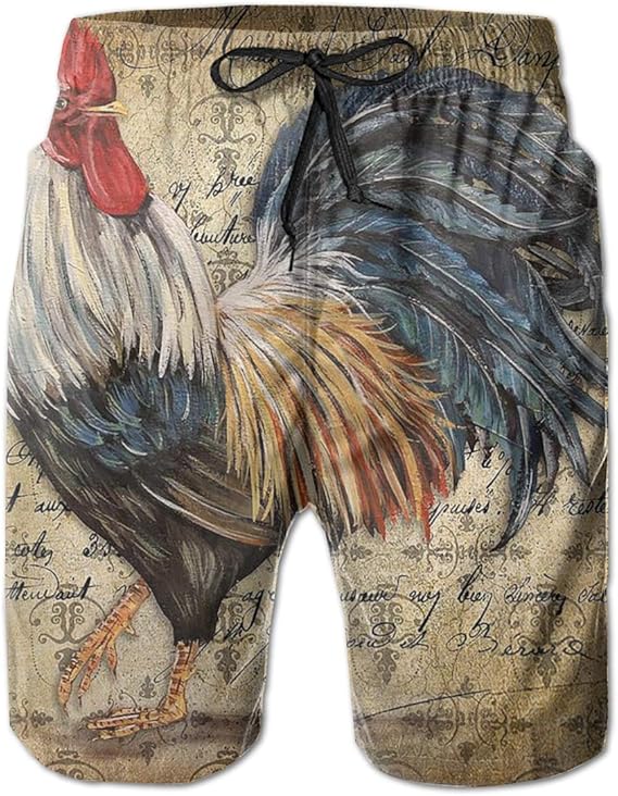 Amazon Co Jp 素晴らしい鶏鶏 水着 メンズ おしゃれ サーフパンツ 海パン 人気 スイムパンツ 3ｄプリント 短パン ビーチパンツ サーフトランクス ゴムウェスト 水陸両用 旅行 速乾 大きいサイズ M 2xl ファッション