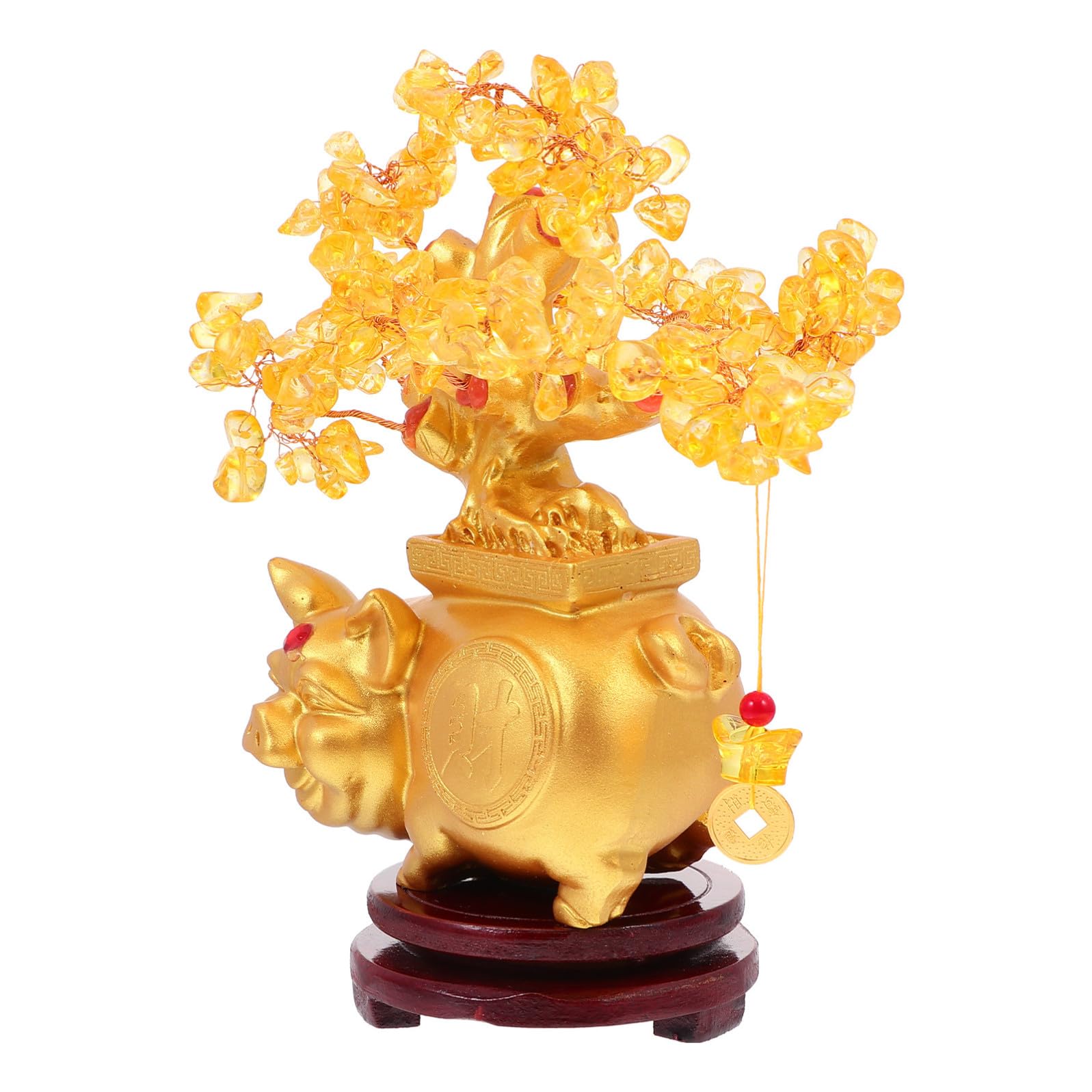 Addobbo Albero di Natale Elegante in Resina Oro, Decorazione da Tavolo Delicata per Casa e Soggiorno, Ornamento Bonsai Raffinato e Funzionale