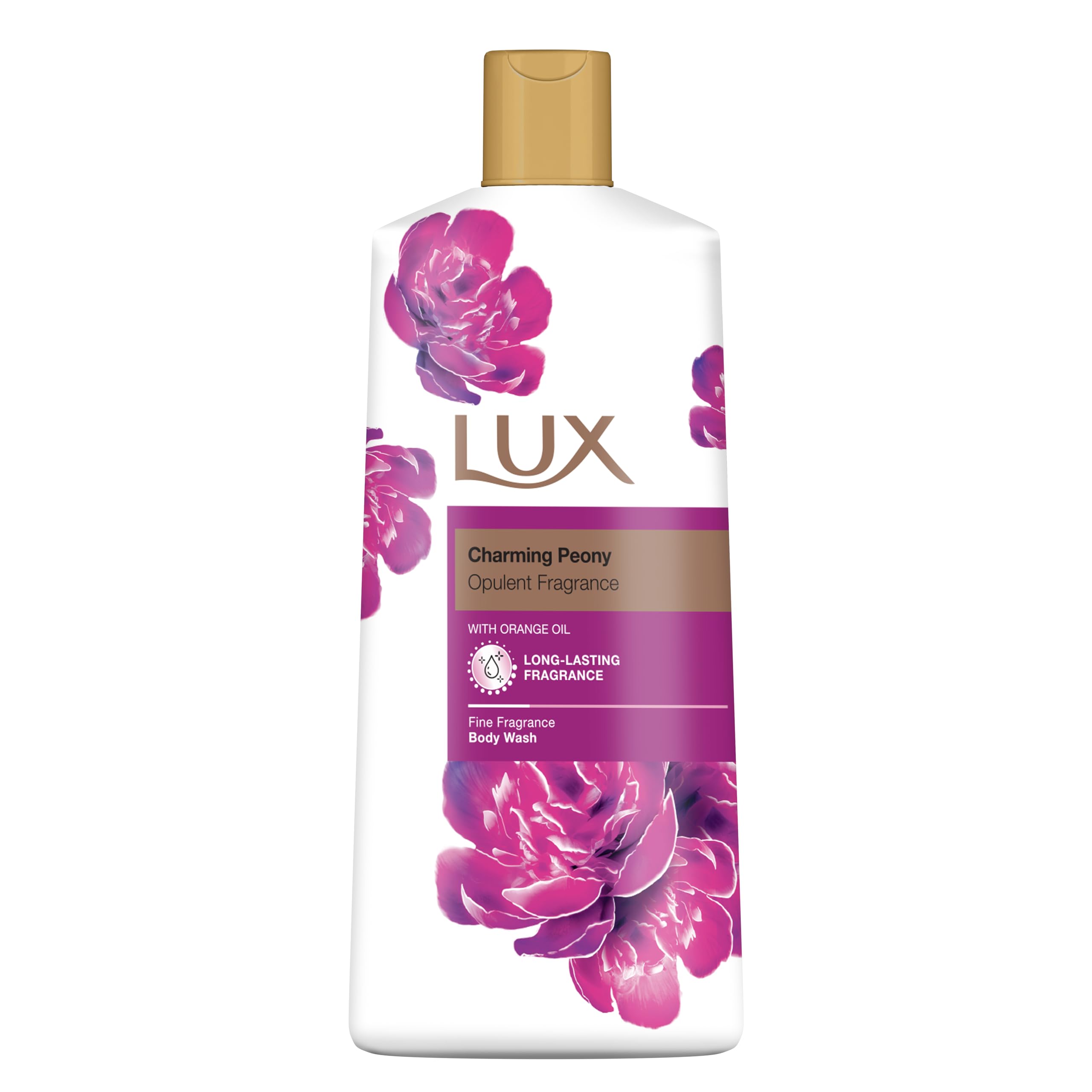 LUX Charming Peony Body Wash with Orange Oil, Men's & Women's Aromatic, Long-Lasting Fine Fragrance Shower Gel - Image 2