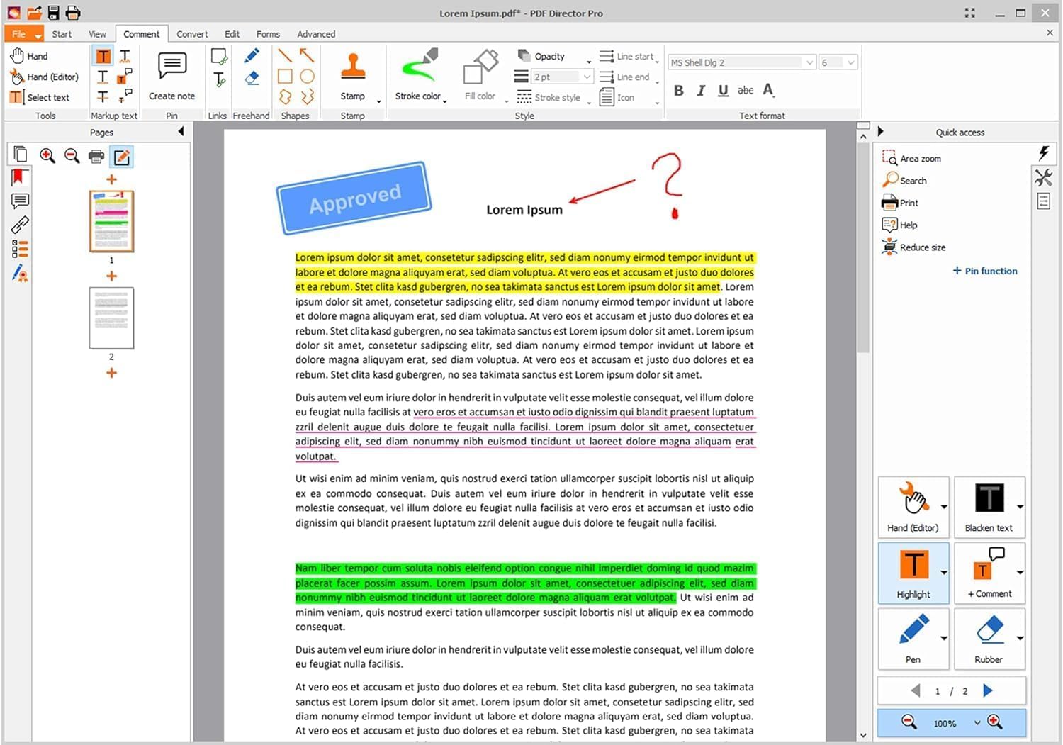 PDF Director 3 PLUS - Edit, Convert, Redact, Protect PDFs, Fill Forms for Win 11, 10, 8.1, 7