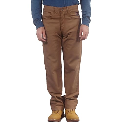 TICOMELA FR Pants for Men Flame Resistant Carpenter 100% Cotton Pre-Washed Fire Retardant Jeans