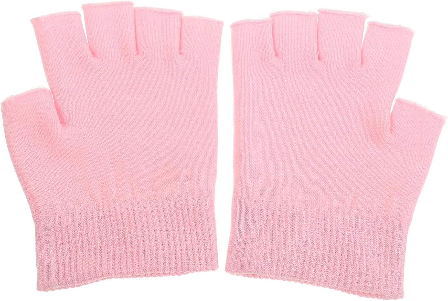 Amosfun Fingerless Moisturizing Gel Hand Masks 1 Pair Hydrating Gloves for Dry Cracked Skin Spa Care Gloves for Autumn Winter Hand Repair