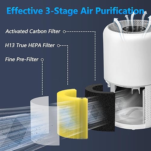 Miniatura 5 de Core 300 Pet Care - Filtro de repuesto para purificador de aire LEVOIT Core 300 y Core 300S, repuesto de filtro HEPA 3 en 1 H13, en comparación con