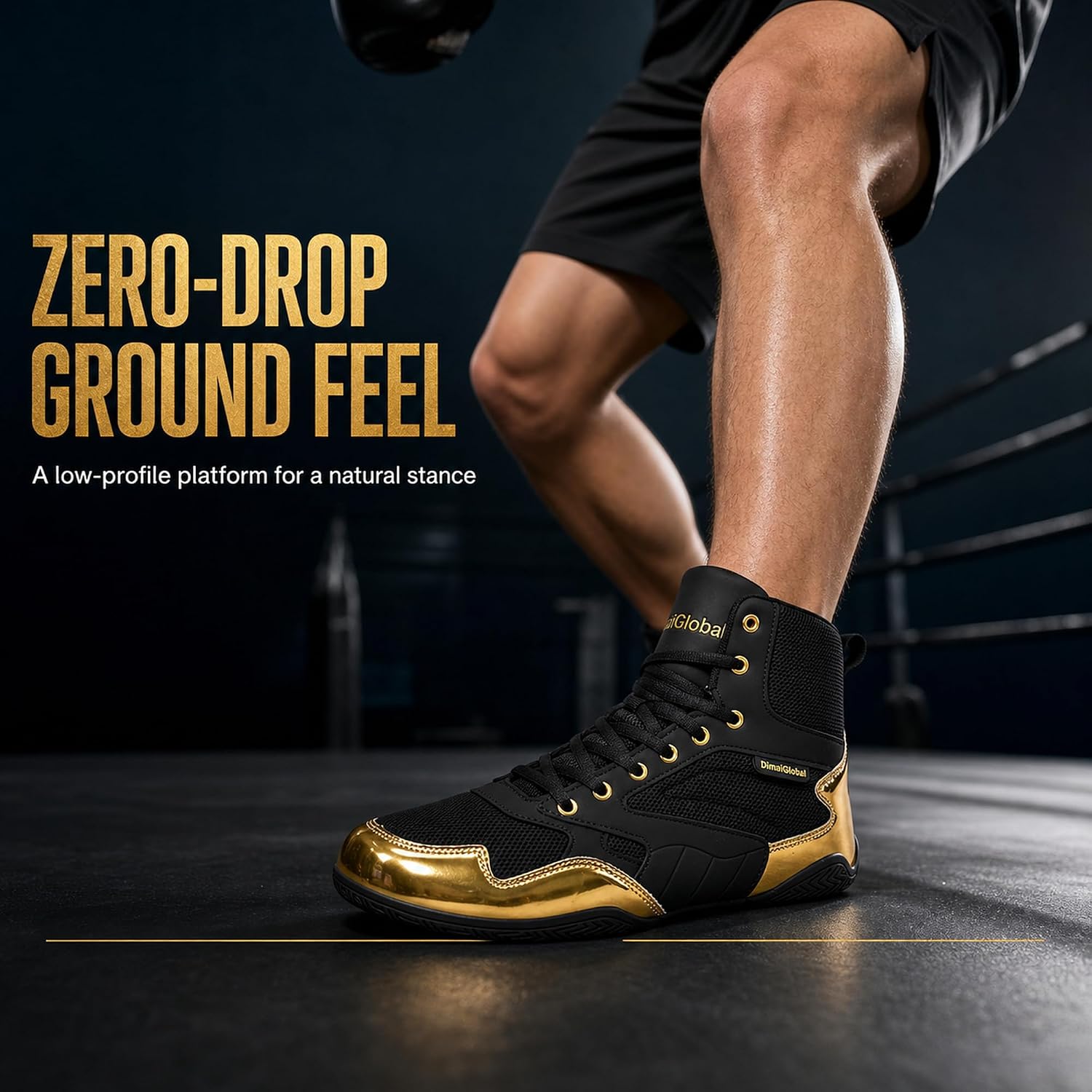 DimaiGlobal Wrestling Boxing Shoes Men's Breathable Lightweight