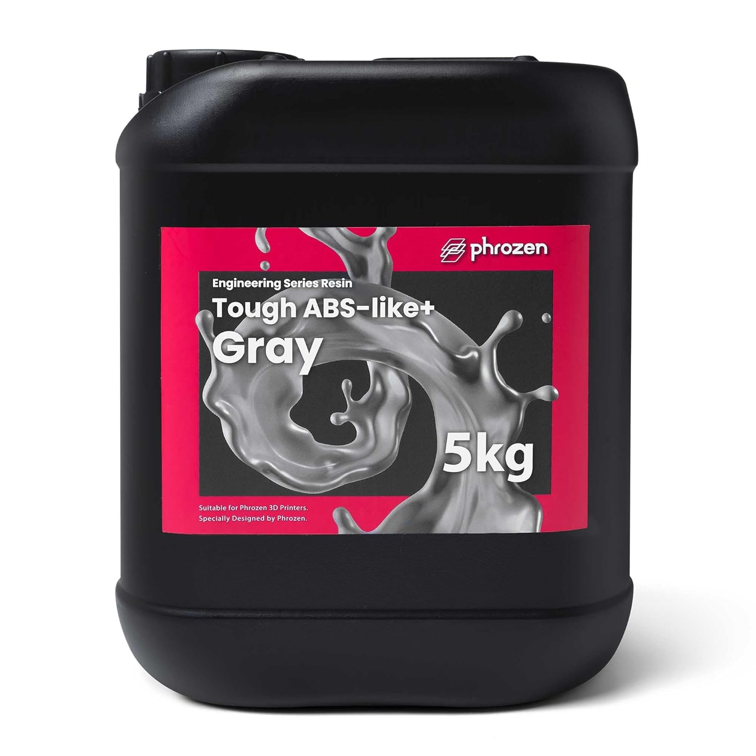 phrozen 3D Printer Functional Resin [Tough:ABS-Like+,Gray], 405nm DLP LCD UV-Curing Photopolymer Resin High Toughness for Plastic Models, Action Figures, Industry Applications, Prototyping (500G)