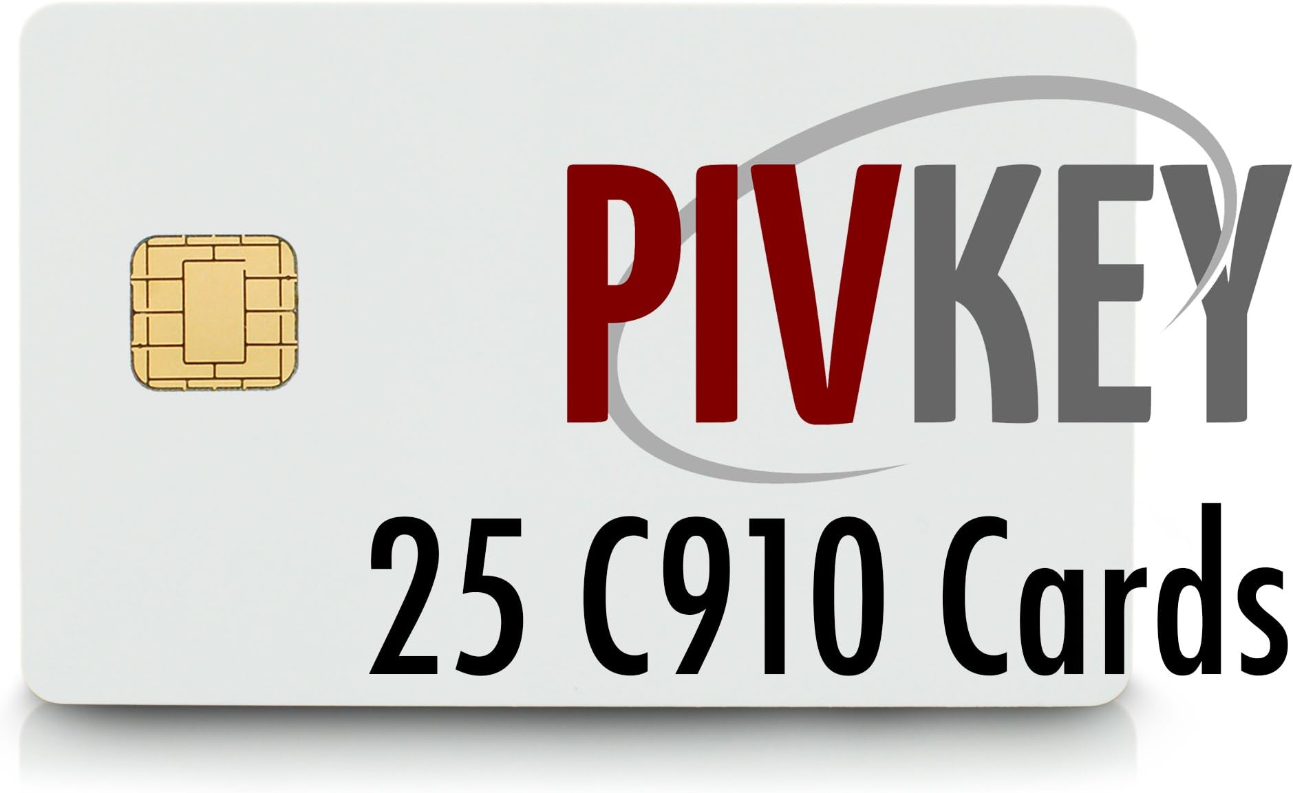 C910-25 Pack of PIV (FIPS SP 800-73) Dual Interface (Contact/Contactless) Smart Chip Cards