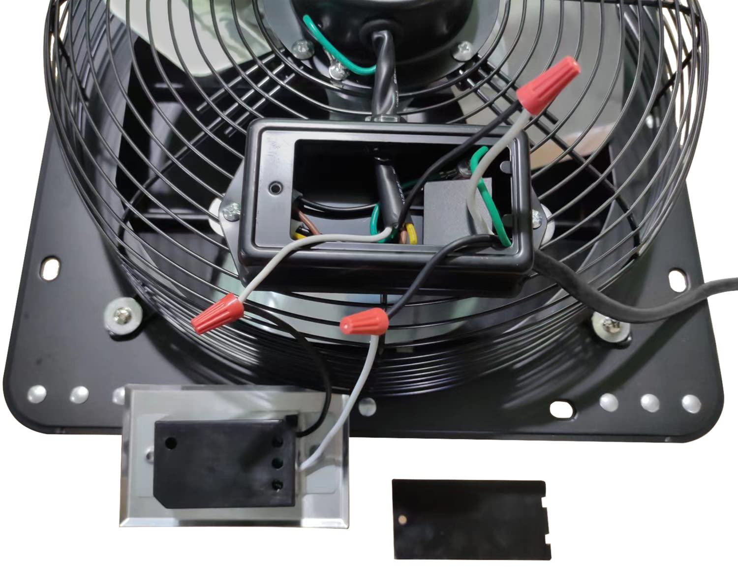 VENTISOL 12 Inch Variable Shutter Exhaust Fan With Speed Controller,Vent Fan For Greenhouses,Shop,Home Attic,Garage Ventilation,Black