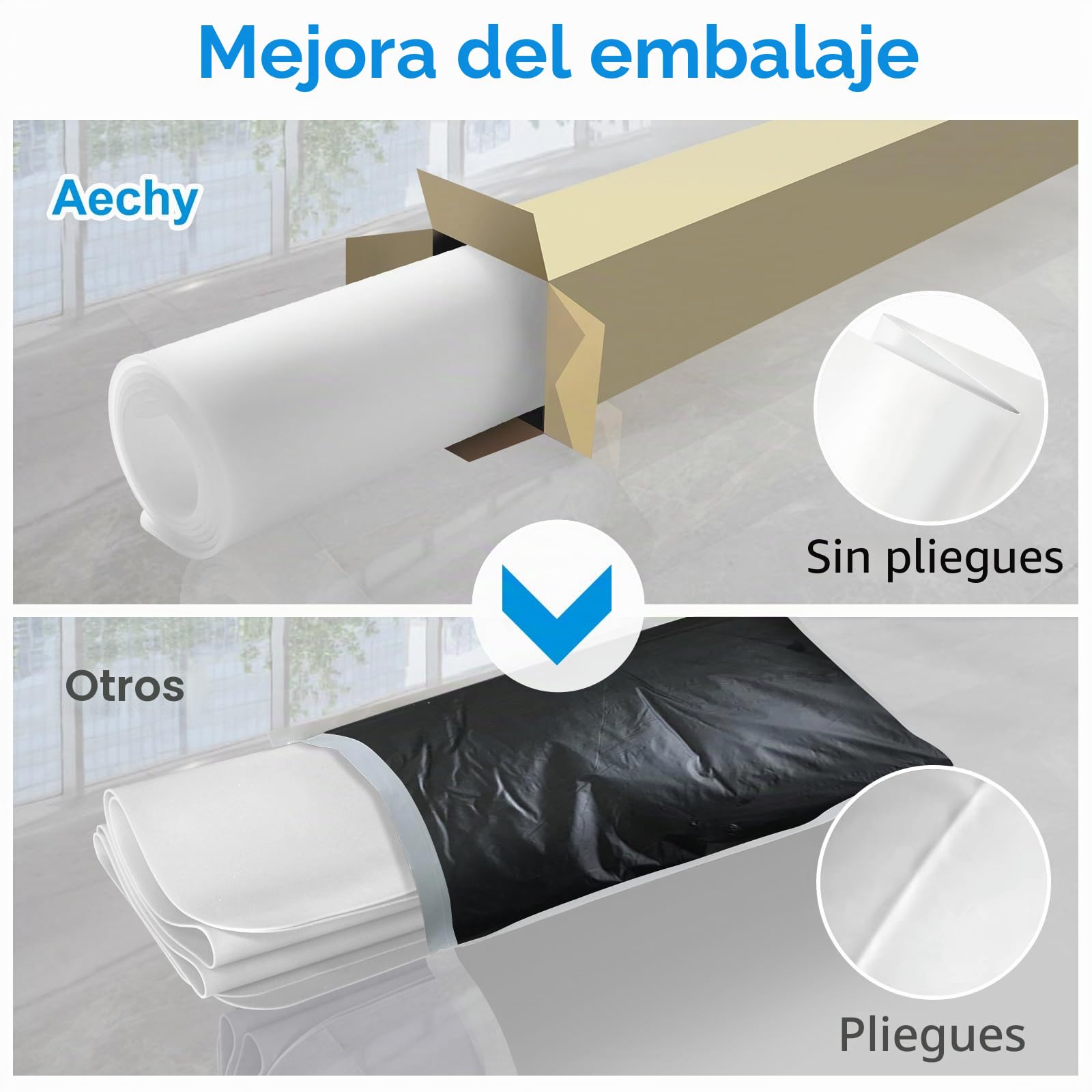 AECHY Alfombrilla de Silicona Extra Grande 120x60x0,2 cm, Tapete de Silicona para Encimera Cocina, Protector Resistente al Calor, Impermeable y Antideslizante, Enviado Enrollado, translúcida