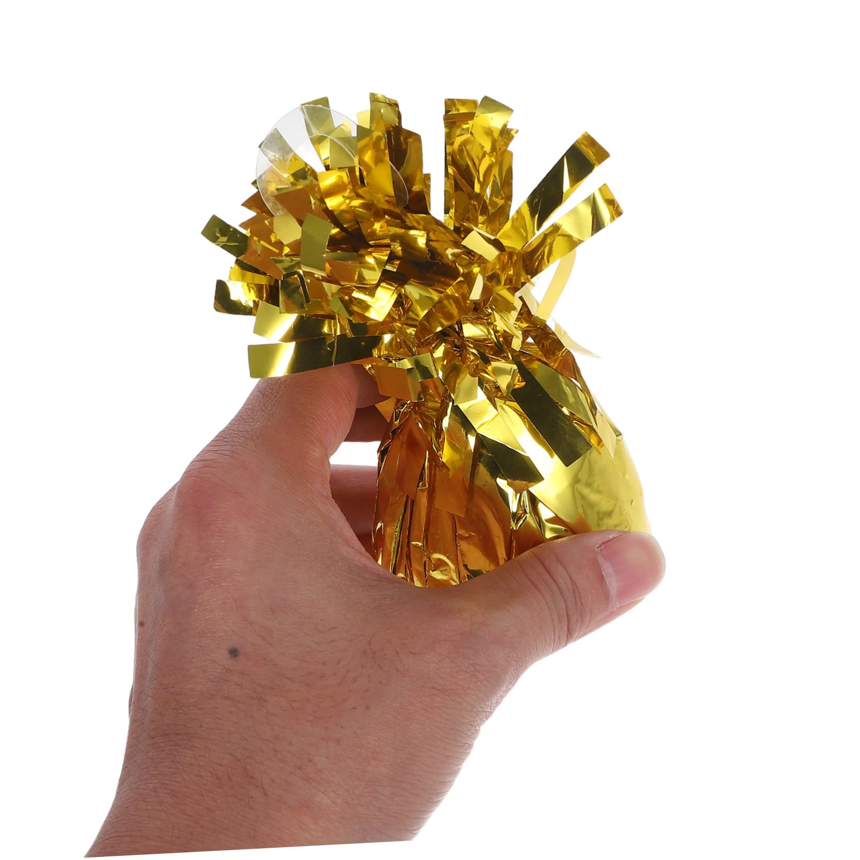 Ballongewicht 6 Stück, Gold, PVC Zement, für Babyparty und Hochzeit | Zuverlässig Gefertigt, Einzigartig Attraktives Design, Verbessert Ballondeko und Wirkt Ästhetisch Dezent
