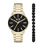 A|X Armani Exchange Men's Watch with Three-Hand Analog Display and Stainless Steel or Leather Band, Watch for Men