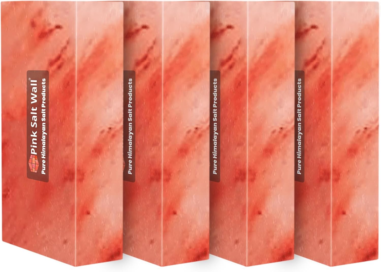 4 Himalayan Salt Bricks 8"x4"x2" For Build Spa Sauna | Himalayan Pink Salt Block For Home Decor & Salt Wall | Block 5.5Lbs Home Improvement