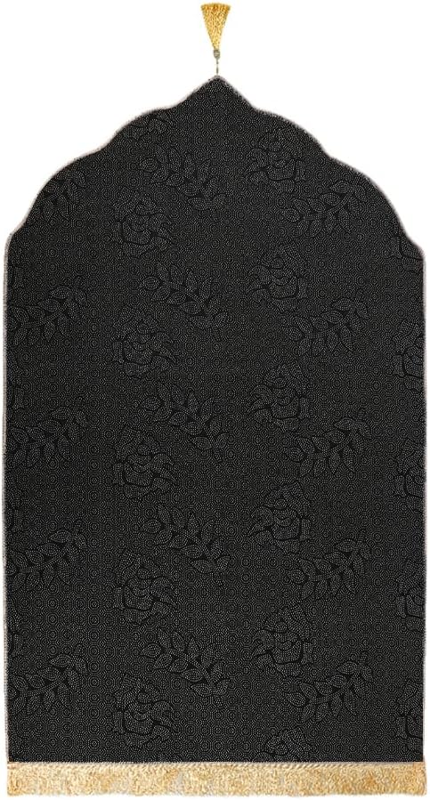 Prayer Rug Muslim Praying Mat Thick Islamic Prayer Carpet Adult Portable Ramadan Eid Janamaz Rug Islam Sajjadah Carpet with Tassel