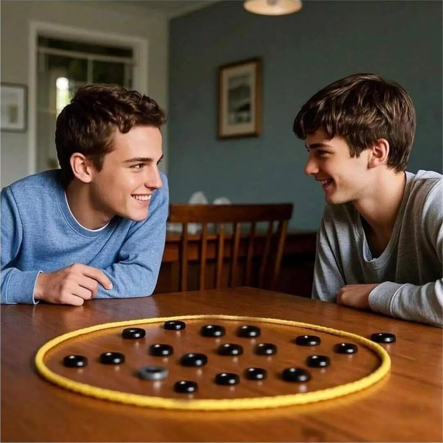 Snacko Magnetic Chess Game Set - 10/20/30 Pieces Portable Chess with Magnetic Stones & String for Travel and Home Play(20 Pieces)