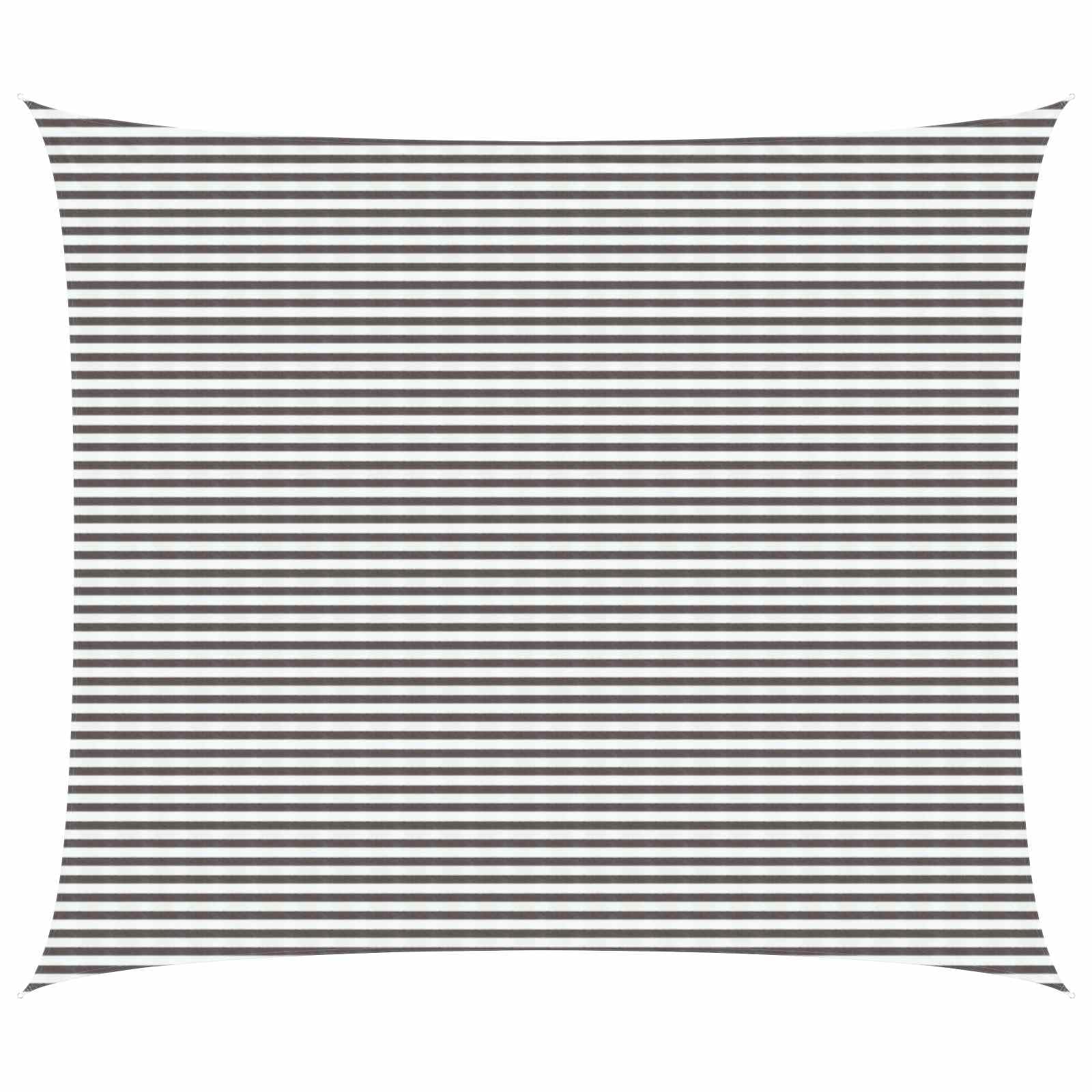 vidaXL Sunshade Sail Light Grey and White 6 x 8 m HDPE, Garden and Terrace, Modern Sunshade Sail, Outdoor Shades, UV Blocking Cover, Wind Permeable Canopy for Balconies, Awning Solutions — image 1