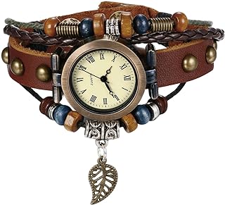 Avaner Vintage Handmade Leather Wrist Watches Multilayer Weave Strap Quartz Bracelet Wrap Watches