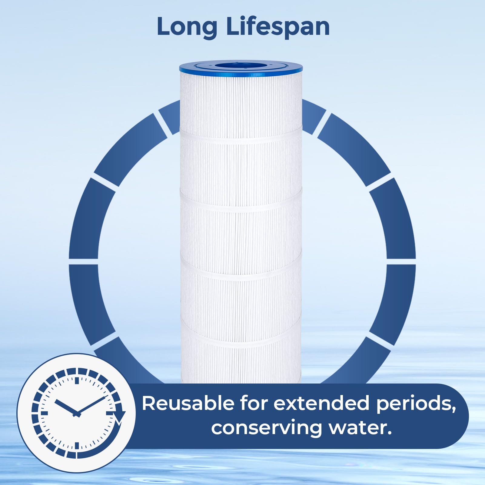 Fil-fresh Cartuchos de filtro de piscina compatibles con Jandy CV460, CL460, repuesto para Jandy R0554600, 460 pies cuadrados, paquete de 4