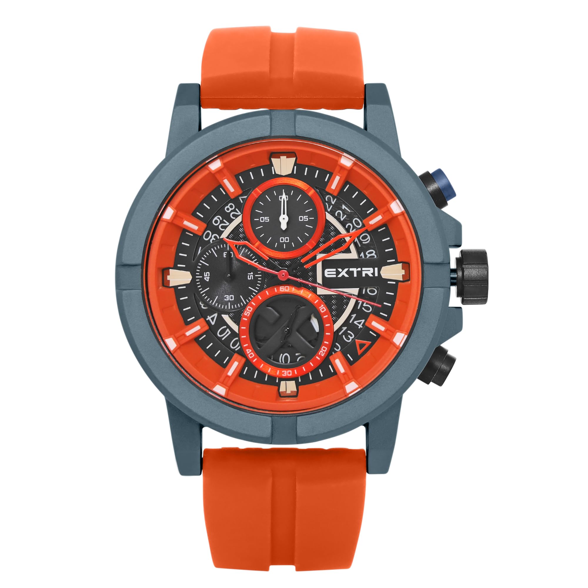 EXTRI Analog Orange Dial Men's Watch-X6064-G
