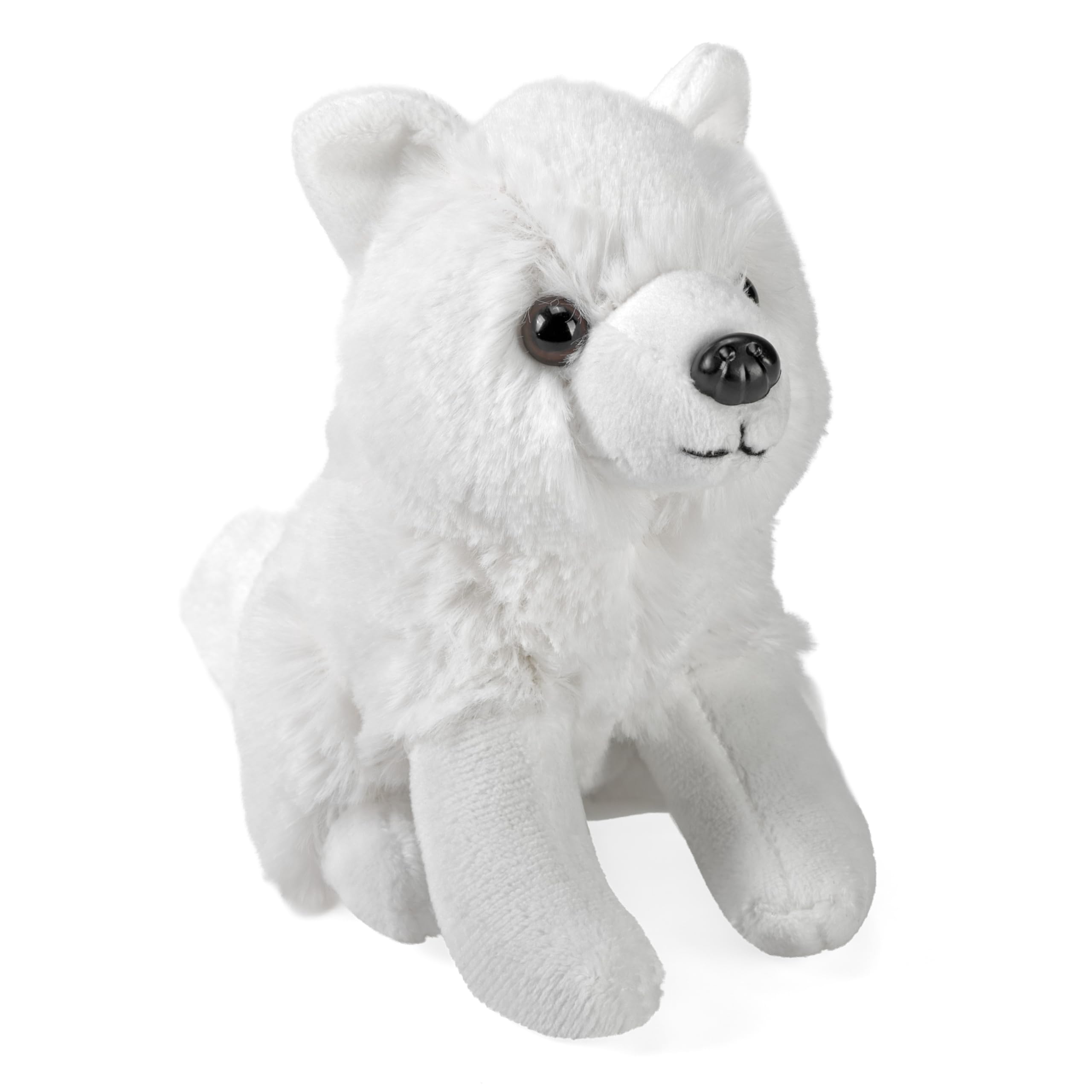 Wild Republic Pocketkins Eco Arctic Fox, Stuffed Animal, 5 Inches, Plush Toy, Made from Recycled Materials, Eco Friendly