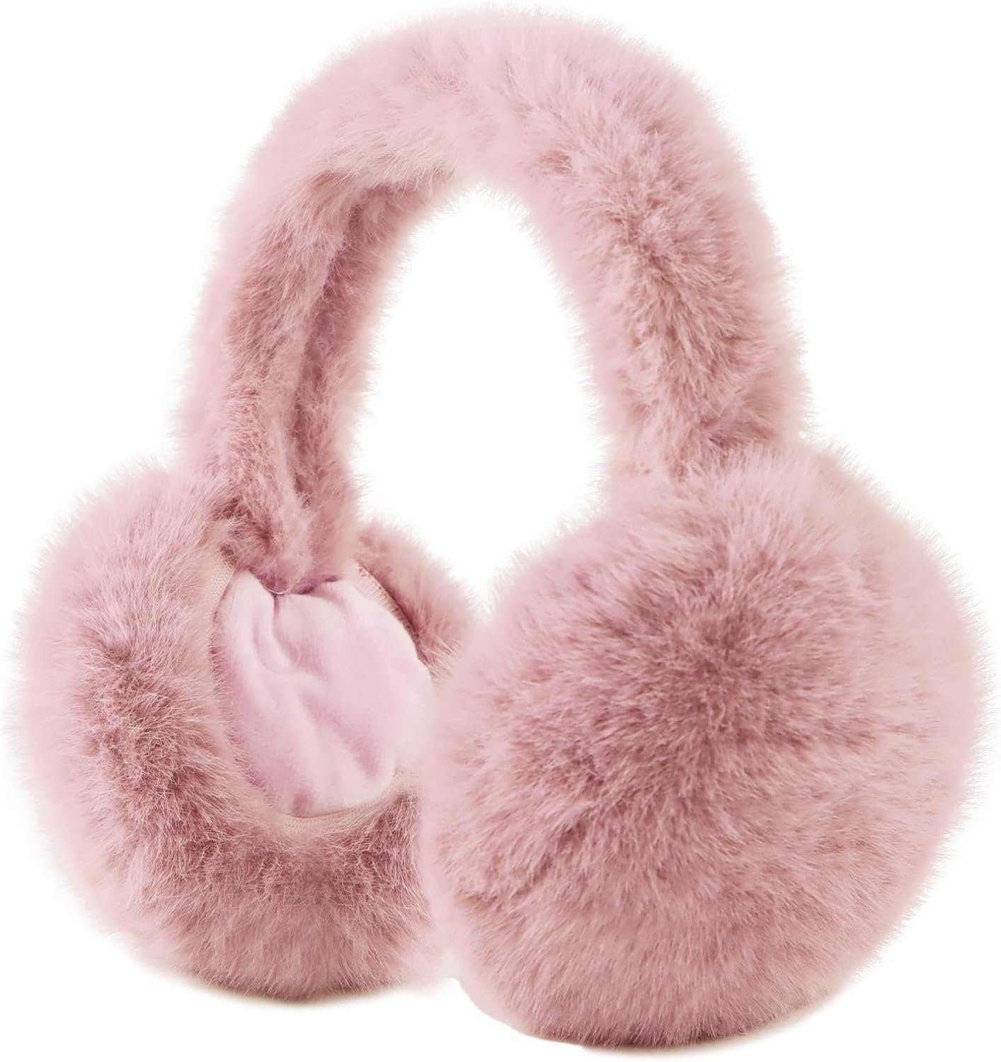Zsedrut Winter Women Earmuff Foldable Ear Warmer Fluffy Ear Cover Warm Outdoor