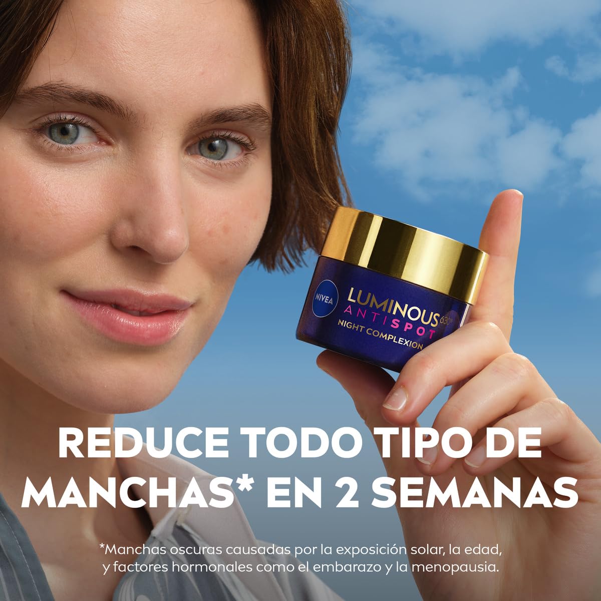 NIVEA Cellular LUMINOUS 630 Antimanchas: Sérum facial con acido hialuronico, tratamiento avanzado (30 ml) + Crema de Noche Reparadora (50 ml)