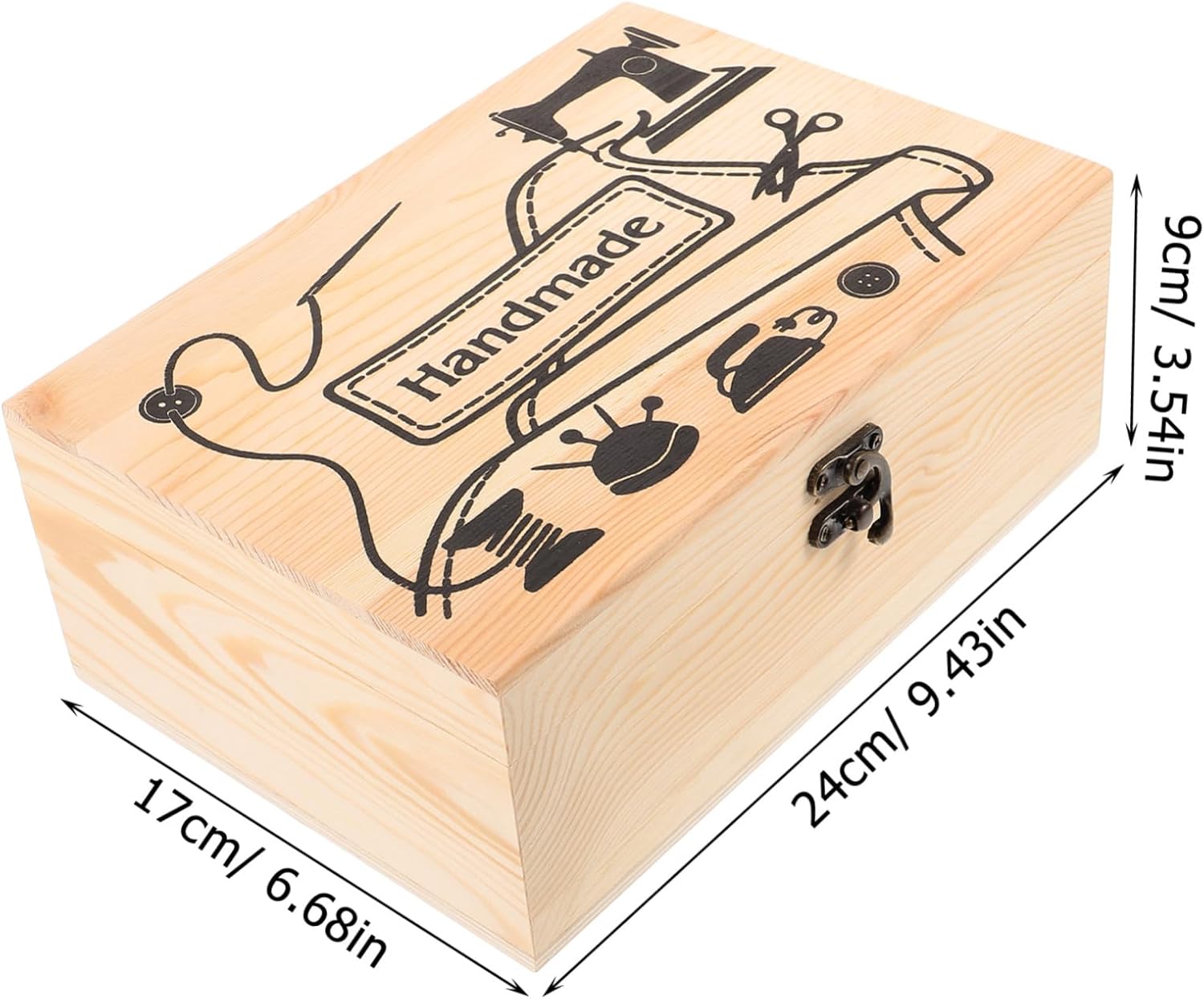STOBOK Sewing Kit Storage Box Needle and Pin Holder Decorative Design for Organizing Small Items for Sewing and Craft Enthusiasts